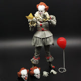 Anime figure Stephen King's It Pennywise Horror PVC Action Figure Toy Doll Christmas Gift for Kids